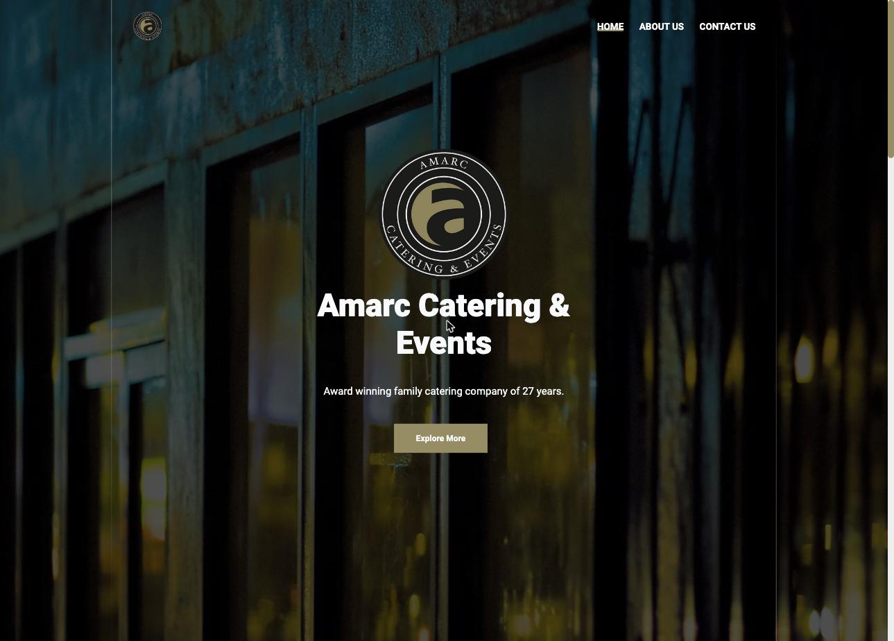 Home page of Amarc Catering & Events