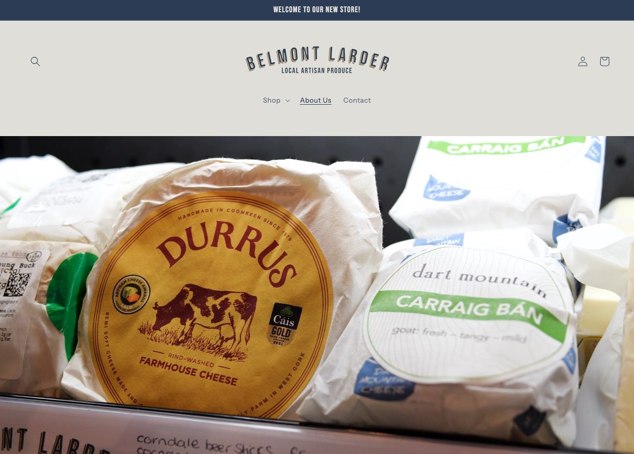 Home page of Belmont Larder