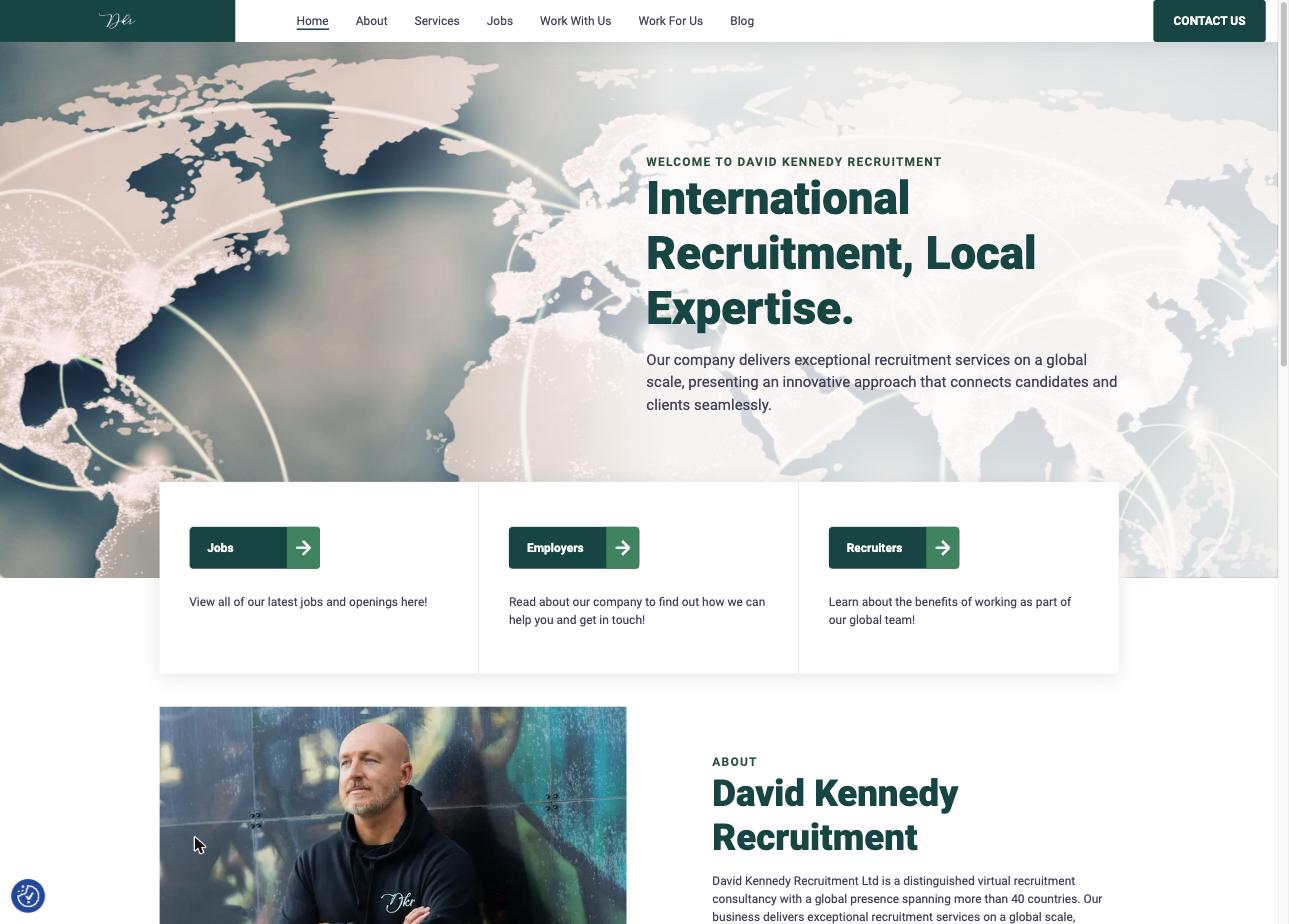 Home page of David Kennedy Recruitment
