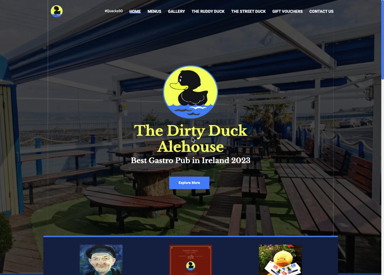 Home page of The Dirty Duck Alehouse