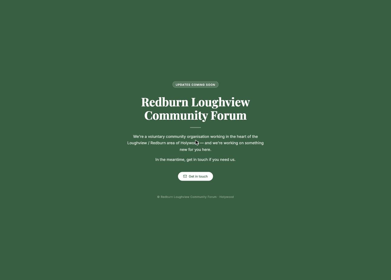 Home page of Redburn Loughview Community Forum